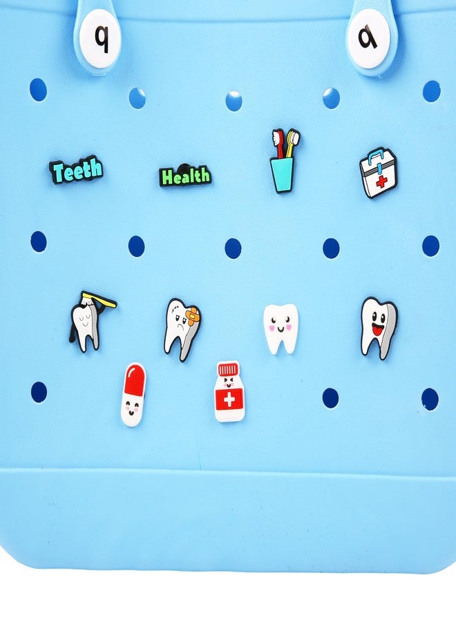 Vagocom Dentistry Charms for Bogg Bags, Teeth Decoration Accessories for Simply Southern Totes,Inserts Beach Bag Decorative Accessories - Image 1