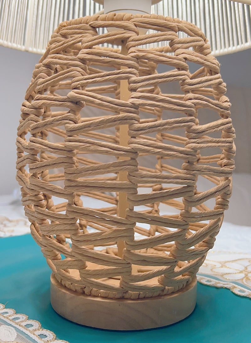 XiuWoo Japanese Atmosphere Table Lamp Bedroom Bamboo Floor Lamp For Room Decor - Image 5