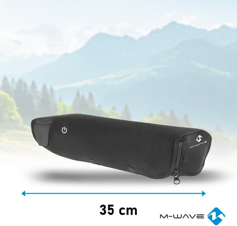 M ويف M-Wave غطاء حماية حامل البطارية Accu Protect للبالغين من الجنسين، مقاس عالمي، مصنوع من النيوبرين - أسود، نماذج موفرة للمساحة - Image 2