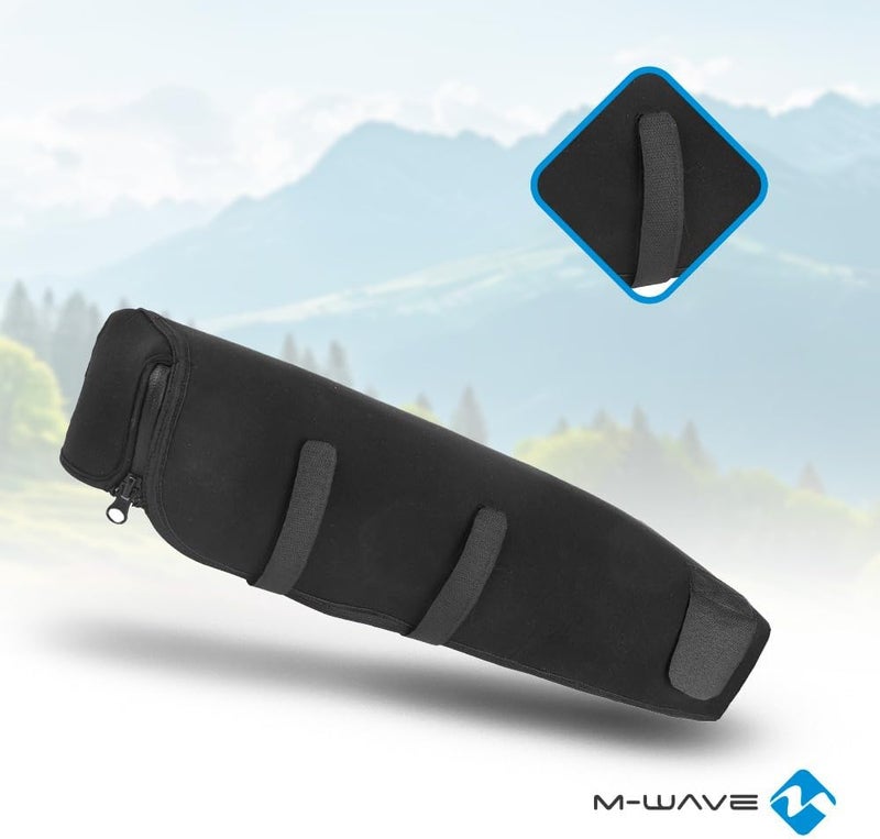 M ويف M-Wave غطاء حماية حامل البطارية Accu Protect للبالغين من الجنسين، مقاس عالمي، مصنوع من النيوبرين - أسود، نماذج موفرة للمساحة - Image 4