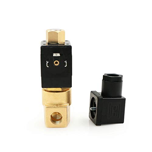 U.S. Solid 1/4" Brass Electric Solenoid Valve 24V AC NPT Normally Open Air Gas Non-potable Water NBR - Image 2