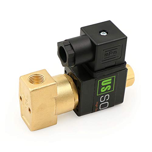 U.S. Solid 1/4" Brass Electric Solenoid Valve 24V AC NPT Normally Open Air Gas Non-potable Water NBR - Image 5