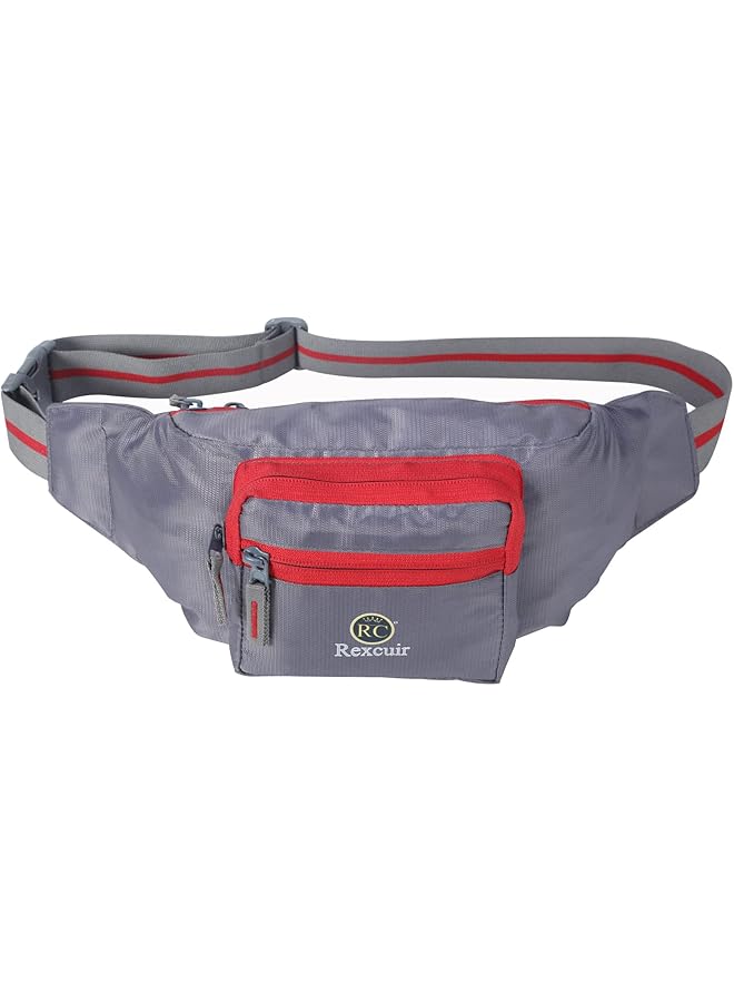 PROMASS حقيبة خصر بوليستر للرجال والنساء / حزام نقود مع حزام قابل للتعديل / حقيبة فاني للرحلات والسفر والتخييم والجري والرياضات في الهواء الطلق