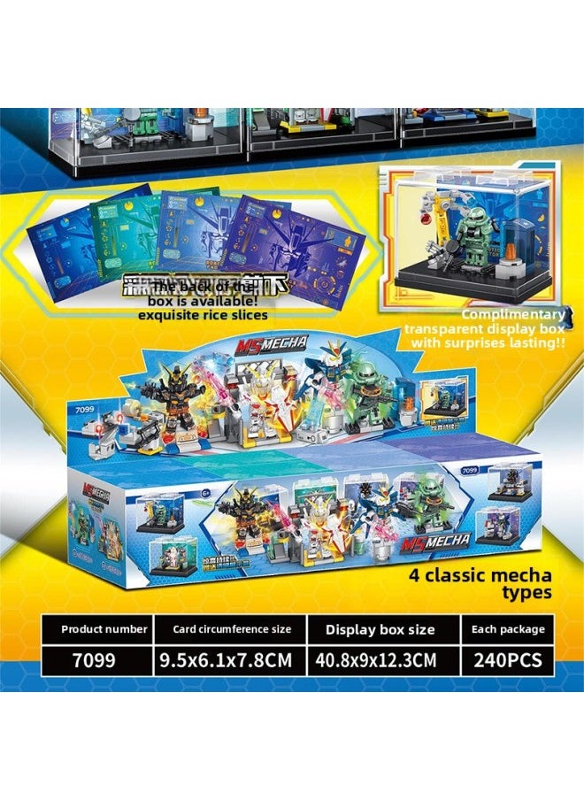 Generic - Compatible With Le Gao Le Playing Building Blocks Gundam Zagu Model Display Box Building Blocks Assembling Small Particles Children's Toy Ornaments-Color:7143 Freedom Fighters - Image 1