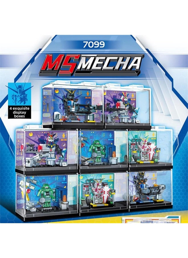Generic - Compatible With Le Gao Le Playing Building Blocks Gundam Zagu Model Display Box Building Blocks Assembling Small Particles Children's Toy Ornaments-Color:7143 Freedom Fighters - Image 1