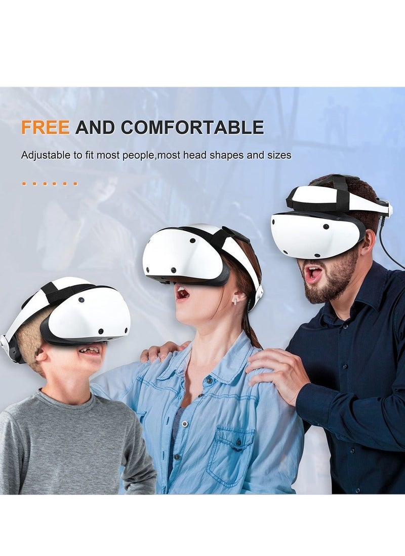 حزام رأس قابل للتعديل لجهاز PlayStation VR2، عصابة رأس خفيفة الوزن لجهاز PSVR2، توازن ضغط الرأس، وتقلل الجاذبية، وتوفر راحة محسنة - Image 4