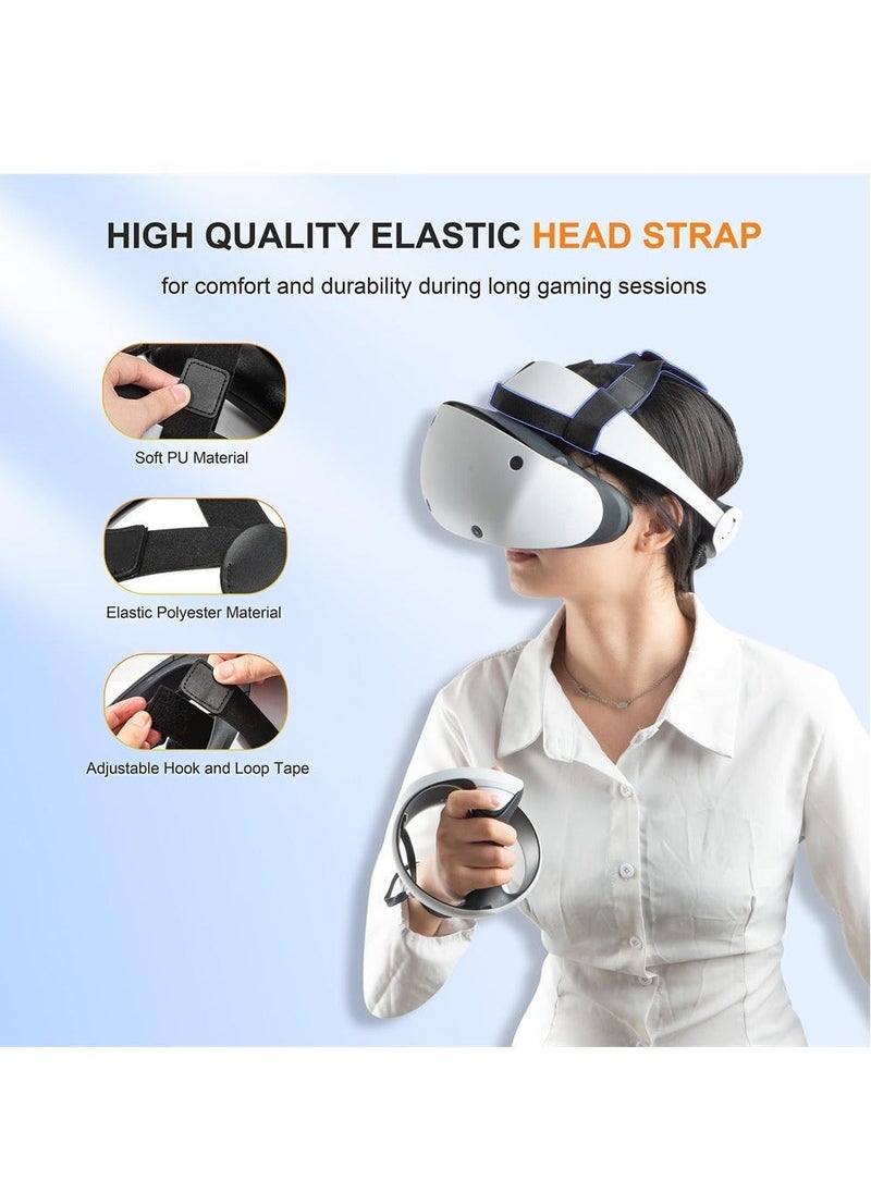 حزام رأس قابل للتعديل لجهاز PlayStation VR2، عصابة رأس خفيفة الوزن لجهاز PSVR2، توازن ضغط الرأس، وتقلل الجاذبية، وتوفر راحة محسنة - Image 3