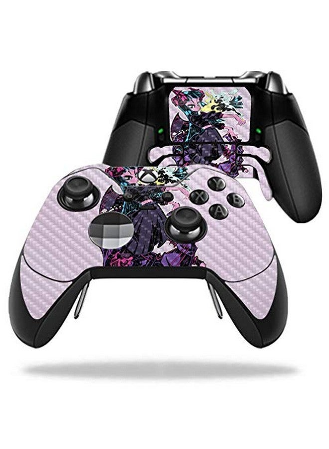 مايتي سكينز غلاف Mightyskins من ألياف الكربون لجهاز تحكم Microsoft Xbox One Elite Dragon Girl | لمسة نهائية واقية ومتينة من ألياف الكربون | سهل التطبيق والإزالة وتغيير الأنماط | صنع في الولايات المتحدة الأمريكية - Image 1