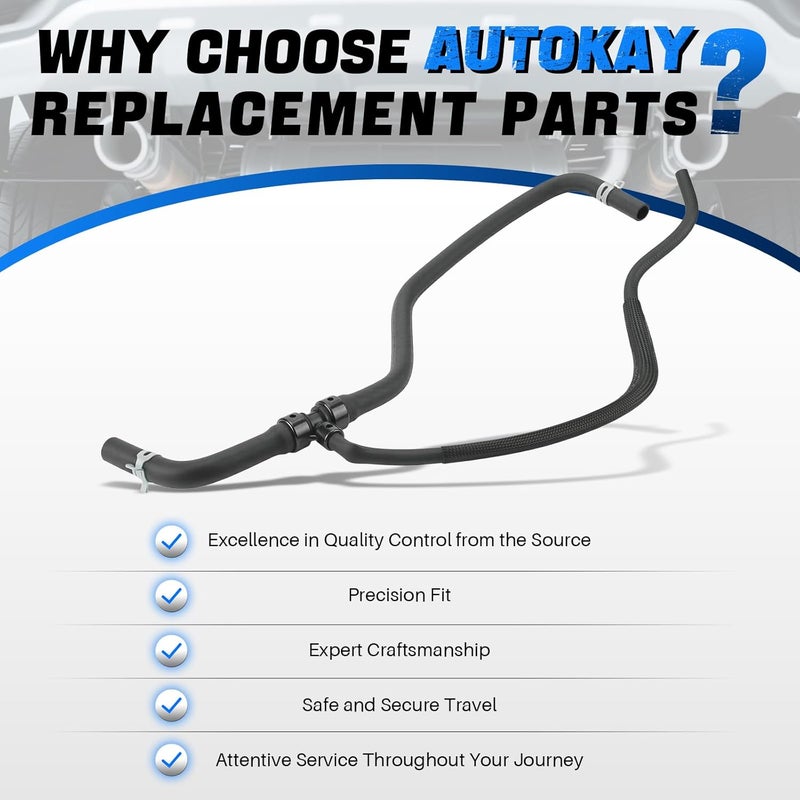 AUTOKAY خرطوم تدفئة HVAC من AUTOKAY لدودج تشالنجر، تشارجر، وكرايسلر 300 (2011-2021) - Image 5