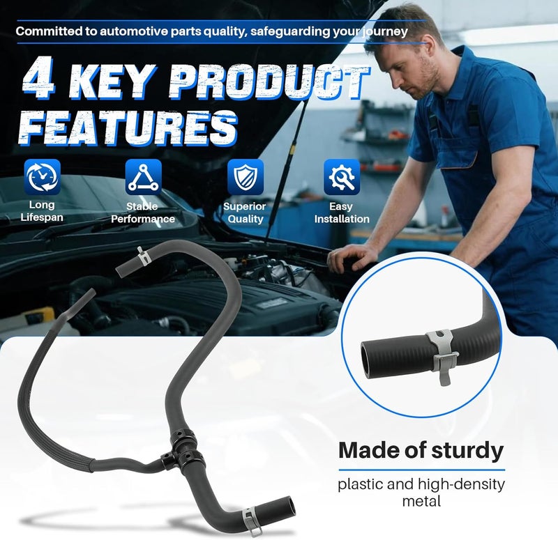 AUTOKAY خرطوم تدفئة HVAC من AUTOKAY لدودج تشالنجر، تشارجر، وكرايسلر 300 (2011-2021) - Image 2