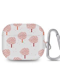 StylePods Case for Airpods 3rd Gen Case With Anti-Lost Keychain - Orange Fall