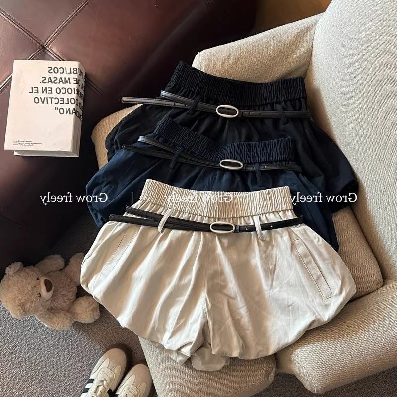 Korean High Waist Balloon Pants with Belt for Women - Image 2