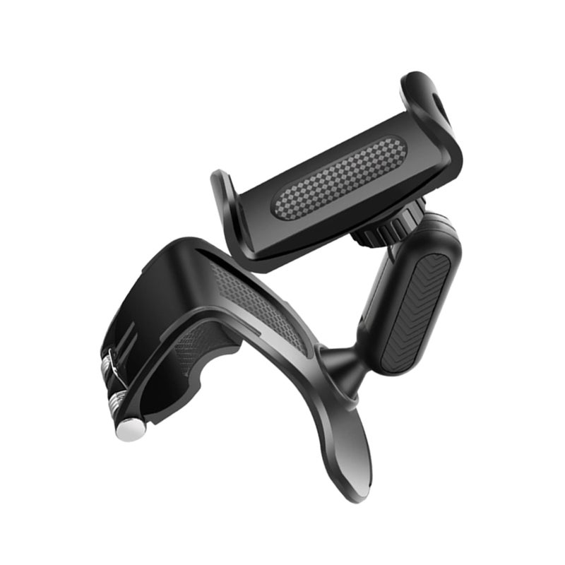 Universal Rotating Car Phone Holder Mount for Dashboard Sun Visor Rearview Mirror Clip Stand - Image 2