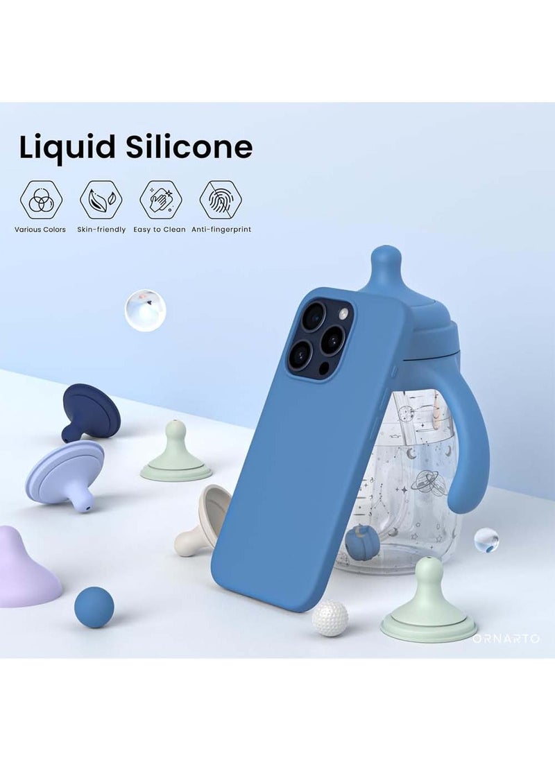 X-level iPhone 15 Pro Max Mobile Case Cover with Soft Liquid Silicone Protection Anti-Scratch Shockproof Accessories Slim Protective Back Cover with Comfortable Hold Touch Feeling and Anti-fingerprint  - Image 2
