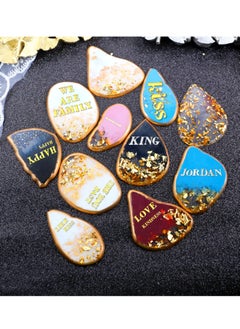 SYOSI Letter Resin Stickers, Small Letter Stickers for Resin Scrapbook Supplies, Alloy Alphabet Number Stickers, Self Adhesive, Decorative for Scrapbook Letters DIY Craft Decoration Supplies (14 Sheets)  - Image 4