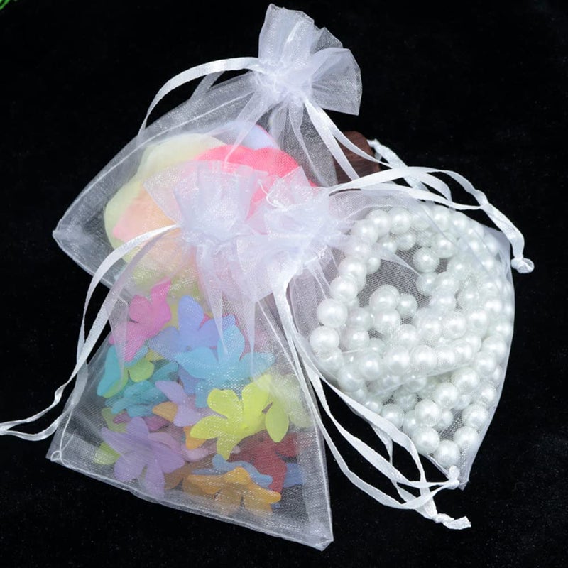 Amison Organza Gift Bags 120 pcs 10x15cm, Amison Wedding Favour Bags Party Gift Wrap Bags Candy Bag Jewelry Pouch with Drawstring - Image 5