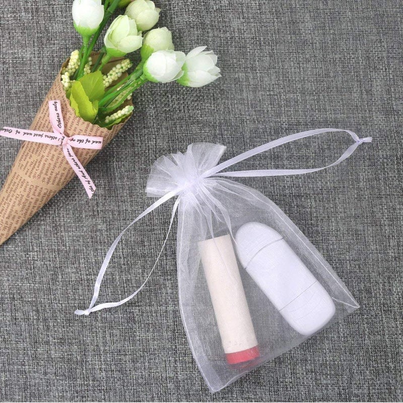Amison Organza Gift Bags 120 pcs 10x15cm, Amison Wedding Favour Bags Party Gift Wrap Bags Candy Bag Jewelry Pouch with Drawstring - Image 4