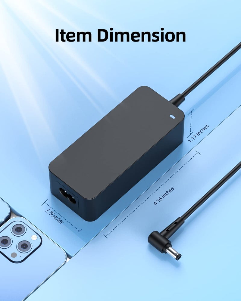 Superer UL Listed AC Charger Compatible with Toshiba Satellite L55 L55D L55T L55-A5226 L55-A5284 L55-B5276 L55-C5272 Laptop Adapter Power Supply Cord - Image 5