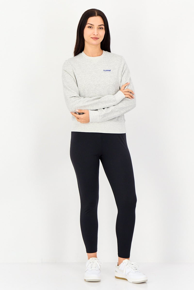 Hummel Women Sportswear Fit Long Sleeve Training Sweatshirt, Grey - Image 4