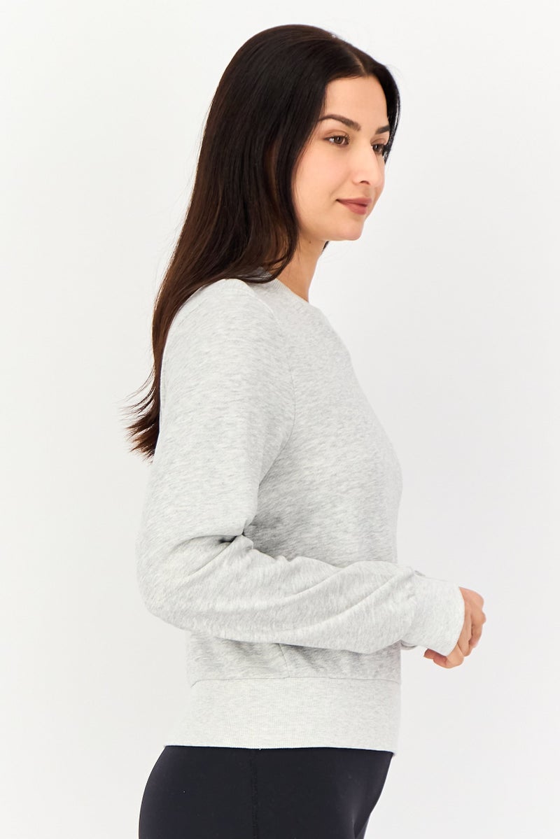 Hummel Women Sportswear Fit Long Sleeve Training Sweatshirt, Grey - Image 2