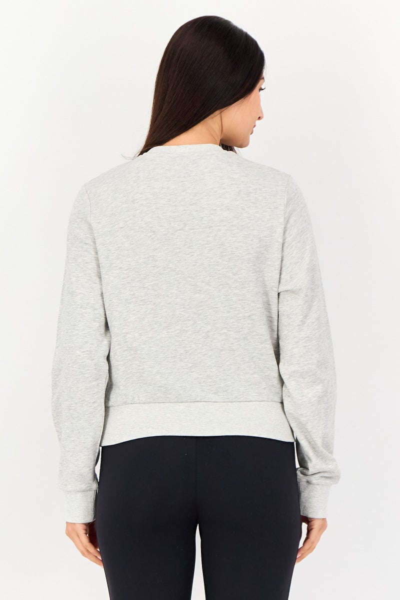 Hummel Women Sportswear Fit Long Sleeve Training Sweatshirt, Grey - Image 3