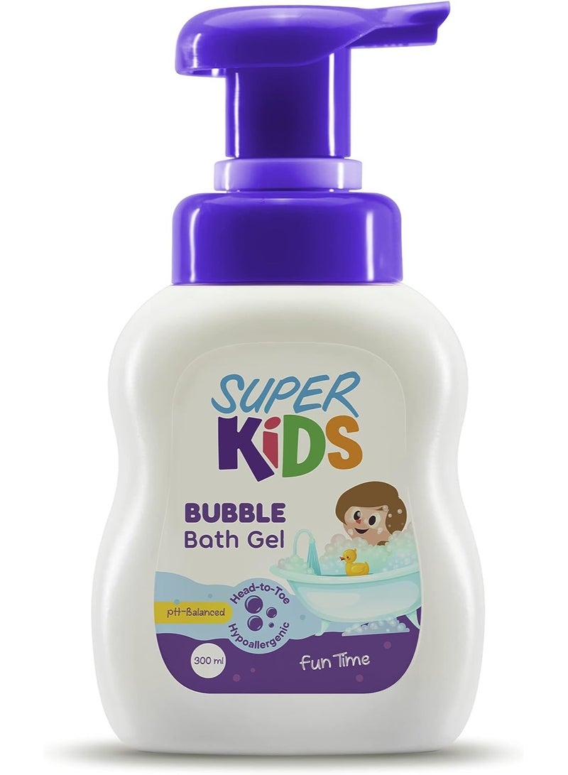 Super Kids Bubble Bath Gel Fun Time 300 ML - Image 1