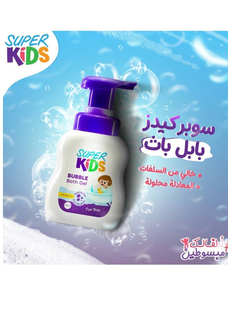 Super Kids Bubble Bath Gel Fun Time 300 ML - Image 2