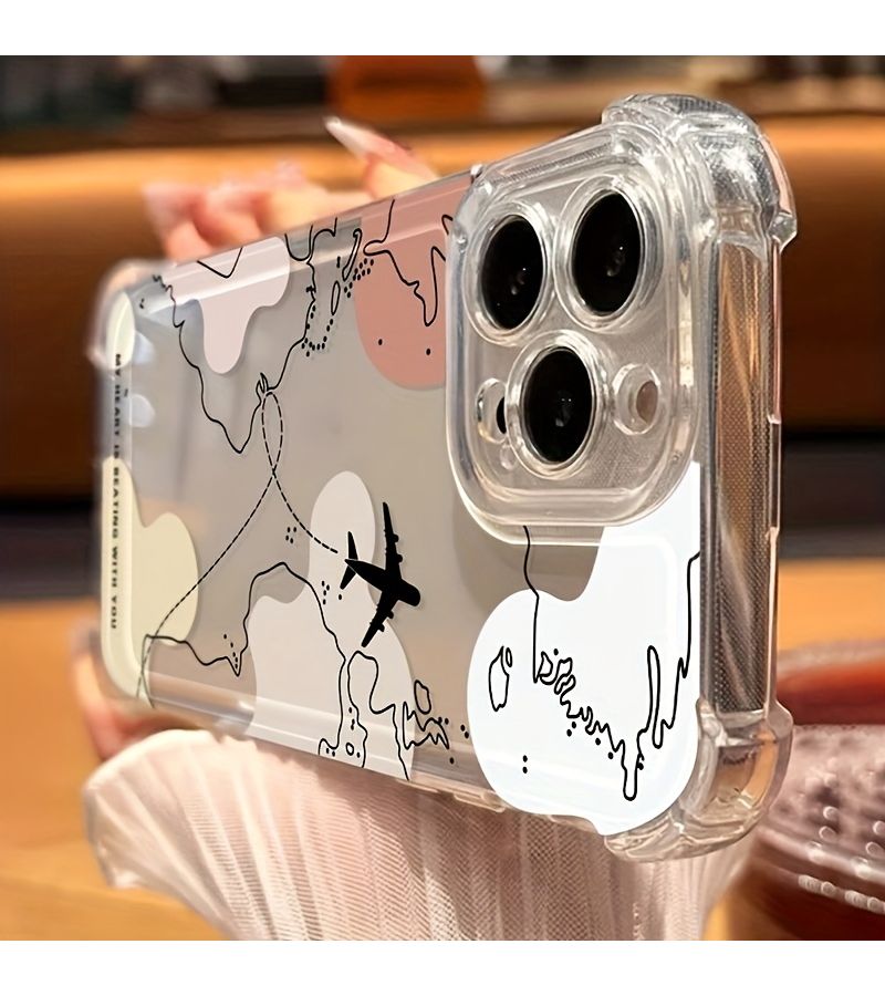 Mixed Color Quad Corner Anti Drop Phone Case For iPhone 15 Pro - Image 4