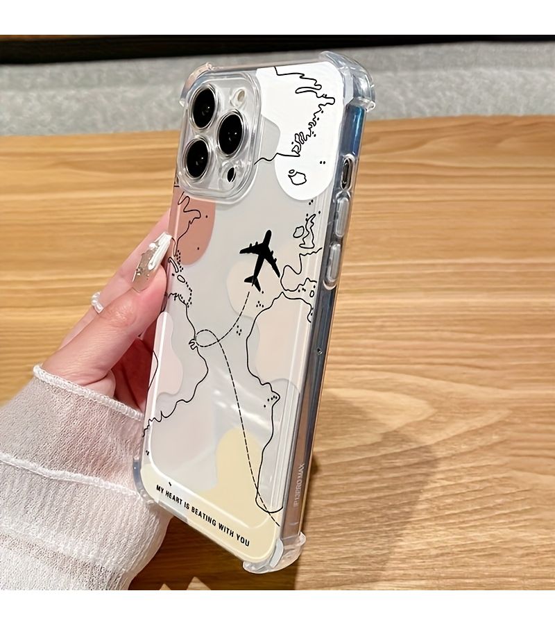 Mixed Color Quad Corner Anti Drop Phone Case For iPhone 15 Pro - Image 2