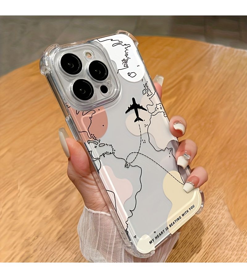 Mixed Color Quad Corner Anti Drop Phone Case For iPhone 15 Pro - Image 5