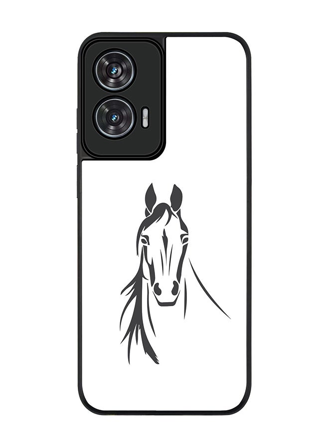Stylizedd For Motorola Edge 50 Fusion 5G Case,Slim fit Camera Protection, Shockproof Thin Phone cover  - Arabian Stallion - Image 1