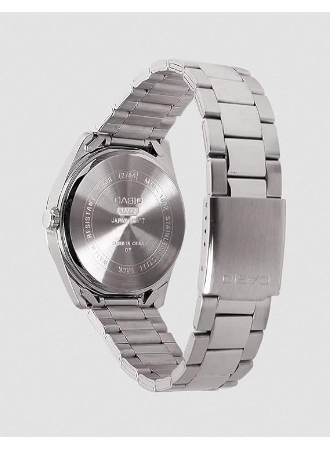 كاسيو ساعة رجالية من الفولاذ المقاوم للصدأ، تعمل بنظام كوارتز تناظري، موديل MTP1302D-1A1، بمينا أسود - Image 2