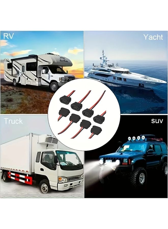 5pcs Type C Female 2 Pin USB Connector Fast Charging Socket Adapter for Automotive RV Marine Boat - Image 5