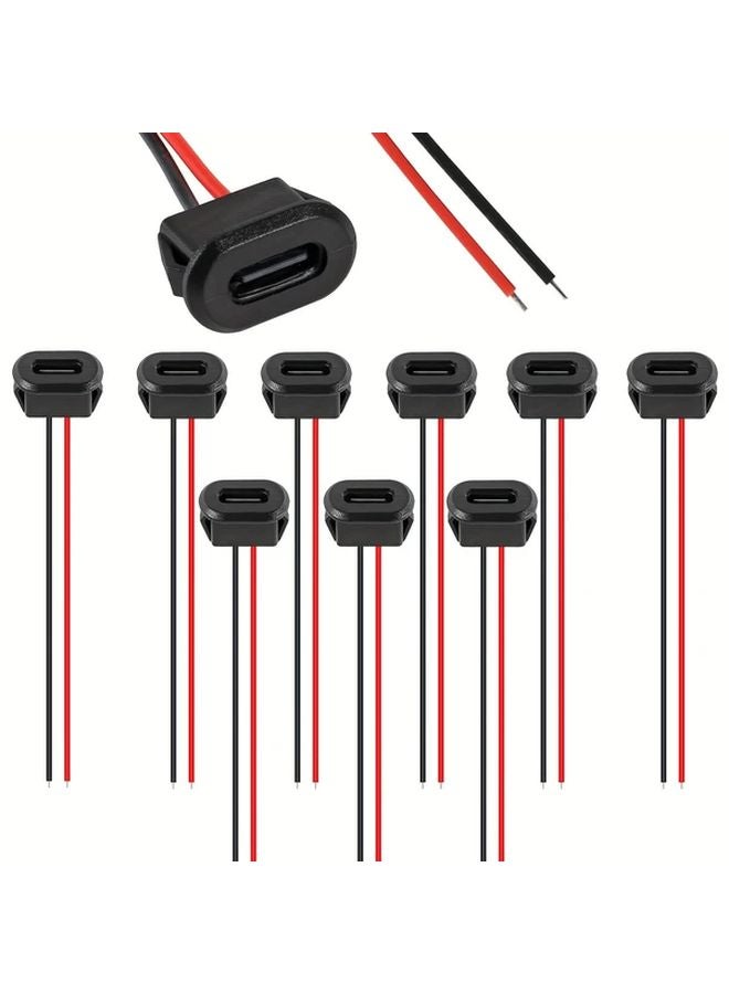 5pcs Type C Female 2 Pin USB Connector Fast Charging Socket Adapter for Automotive RV Marine Boat - Image 2