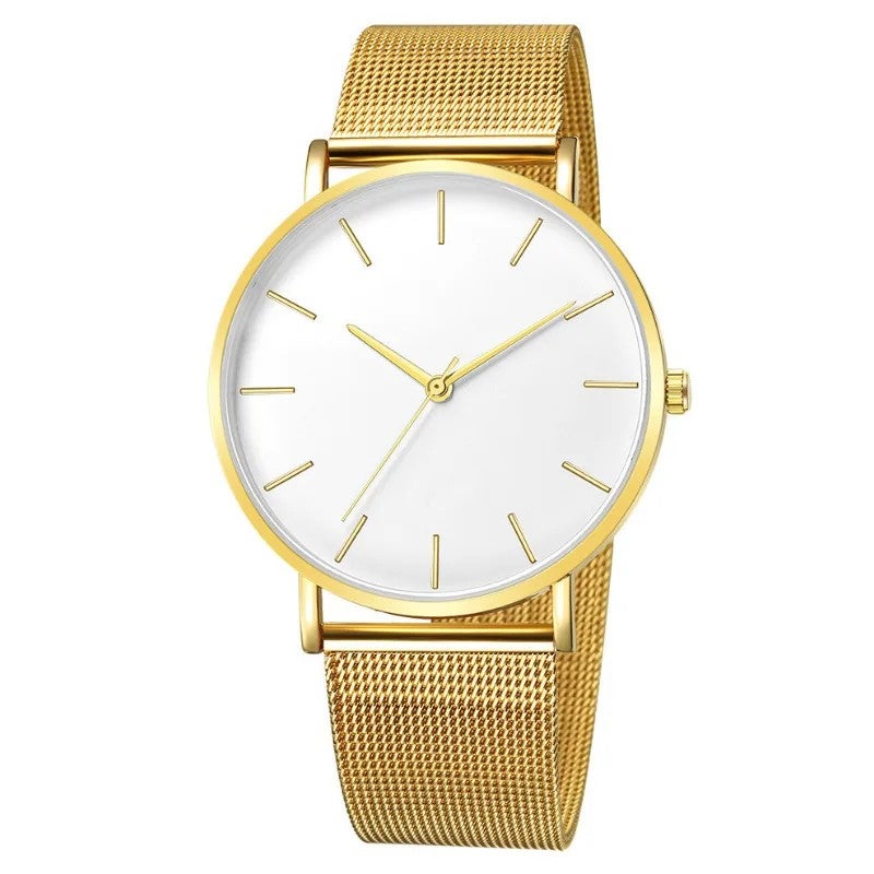 Y&D Foreign Trade European American Simple Fashion Men's Watch Stainless Steel Mesh Band Quartz Watch 40mm - Image 5