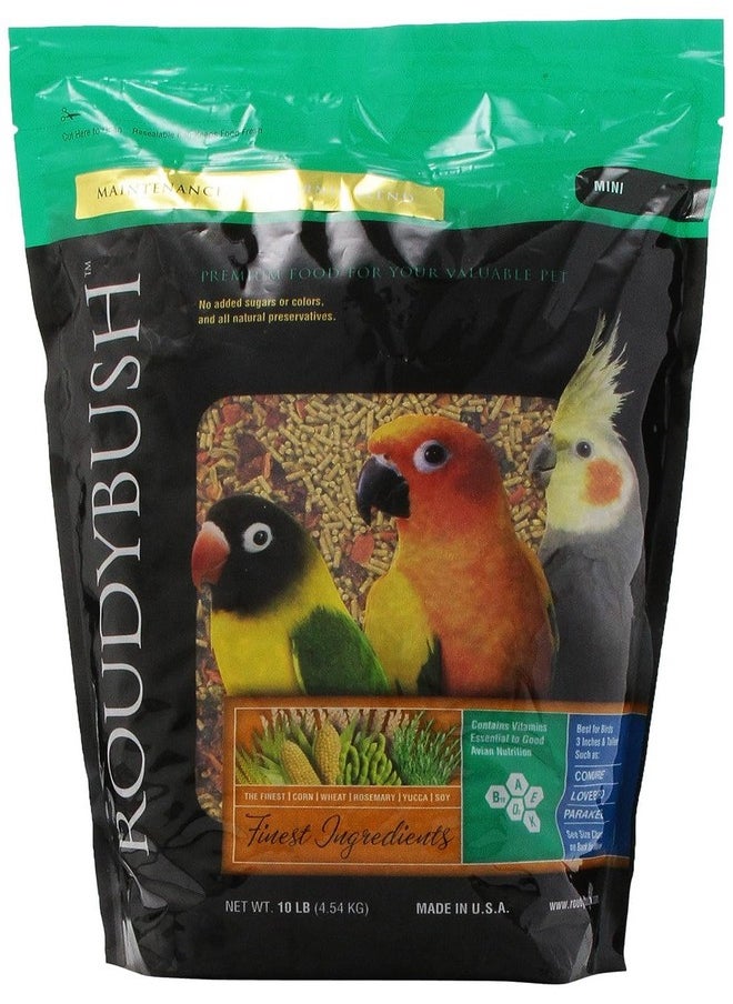 ROUDYBUSH Roudybush California Blend Bird Food, Mini, 10-Pound (210MICB), B113  - Image 1
