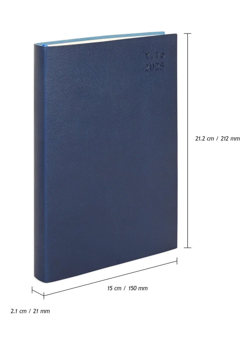 FIS FIS Flexible Diary 2025 (Arabic/English) A5, Blue - FSDI131AE25BL  - Image 4