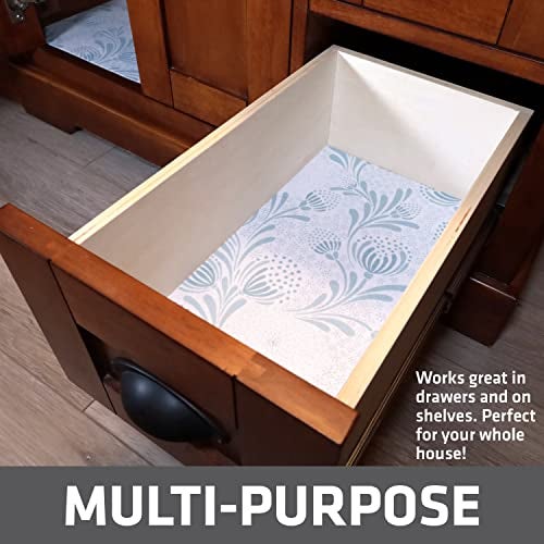 Drymate Premium XL Under Sink Mat, Waterproof Cabinet Protection Mats for Kitchen & Bathroom, Absorbent Shelf Liners, Slip-Resistant, Non-Adhesive, Machine Washable (USA Made)(24”x59”)(Light Blue) - Image 5