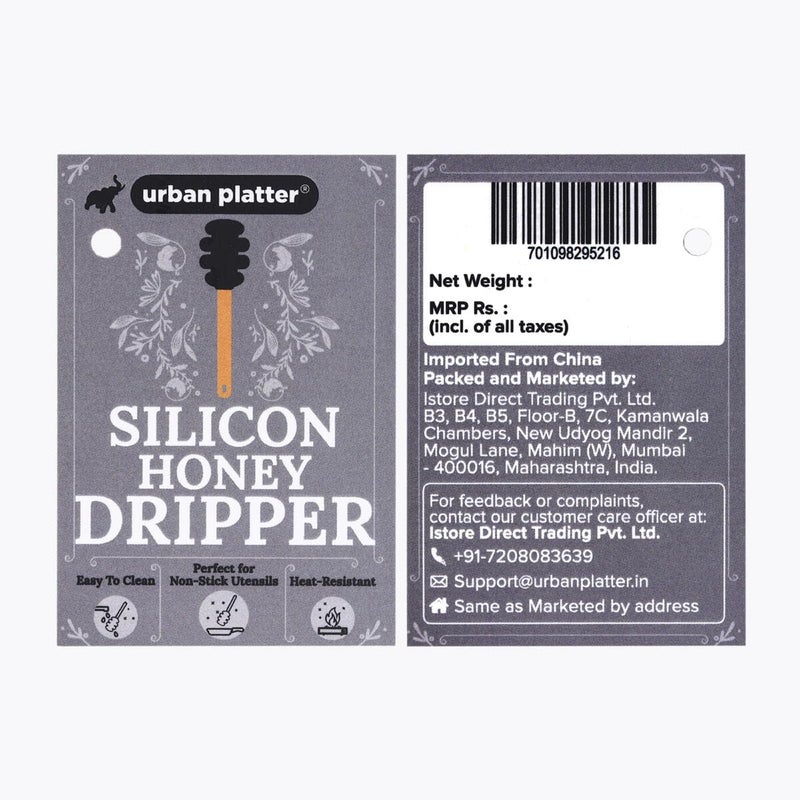 Urban Platter Silicone Dipper for Honey,Maple Syrup, Molasses, Melted Chocolate, Caramel Dippers Server [with Wooden Handle, Easy to Clean, Perfect for Non-Stick Utensils, Heat-Resistant] - Image 3