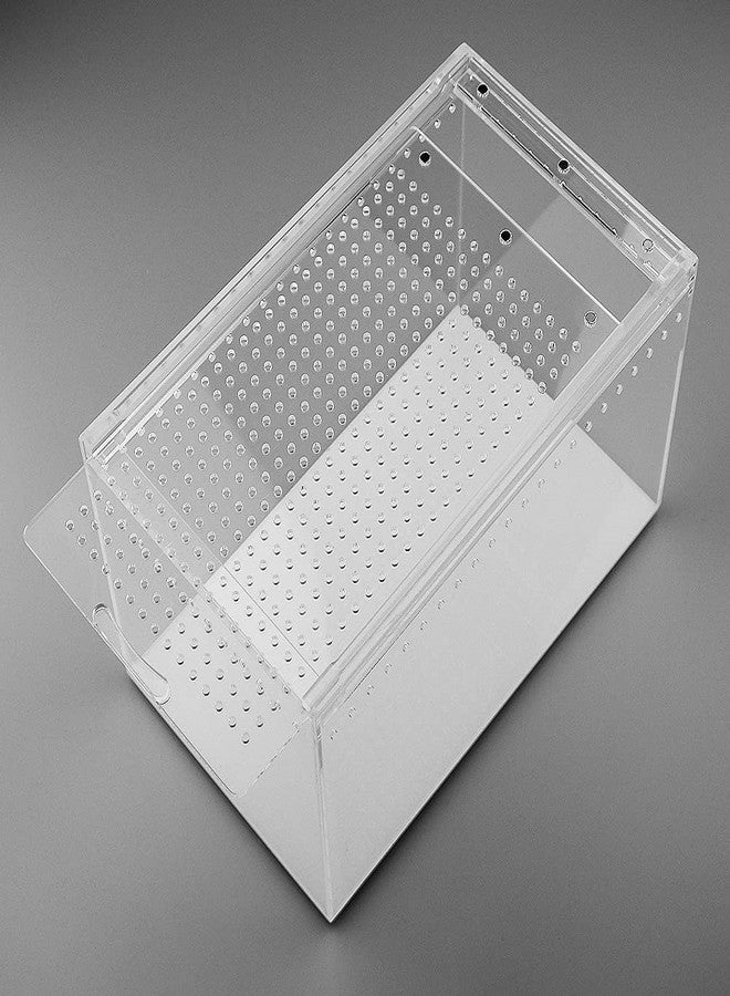 NANEEZOO Magnetic Acrylic Enclosure 10x6x6 Inch Tall Long Case Reptile Habitat Terrarium cage for Terrestrial Arboreal Tarantula Scorpion Sling Isopods Lizards Invertebrates Insect Mantis - Image 3