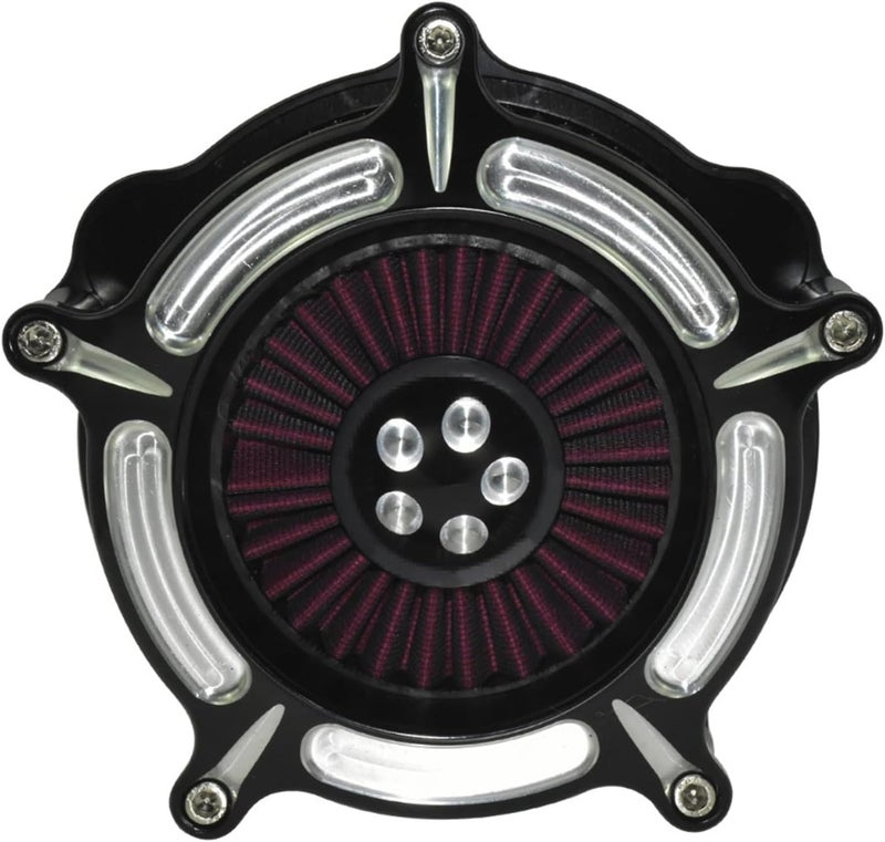 QASULER CNC Turbine Air Cleaner for Harley Motorcycles - Image 1