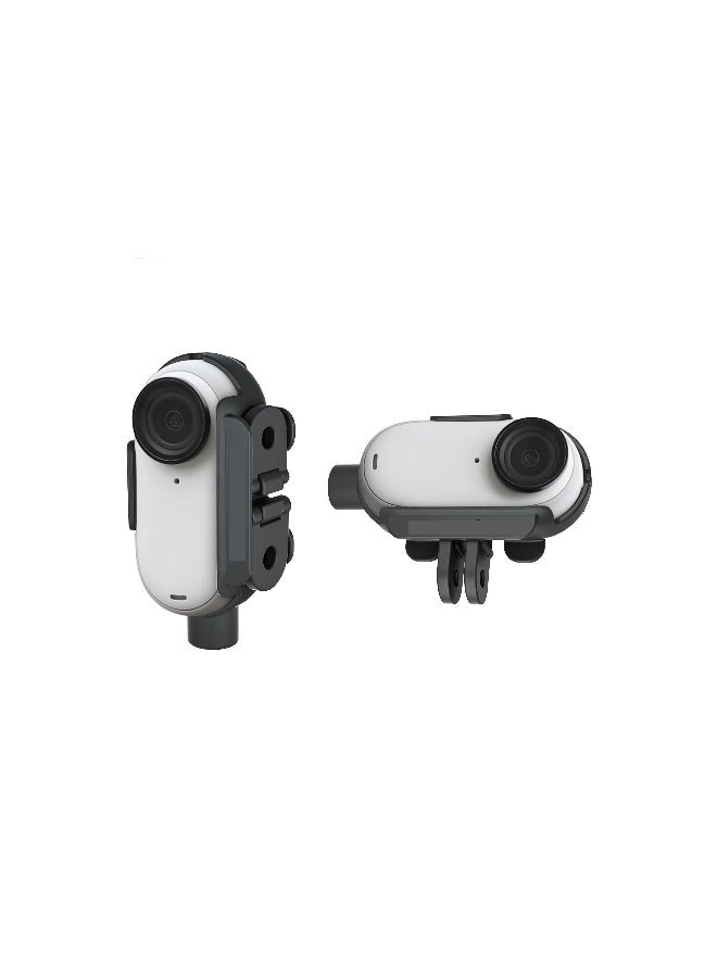 Camera Mount Adapter Protective Housing Frame, Fit for Insta360 Go 3 Bezel, Thumb Camera Adapter, Shock Absorbing Housing Cage Expansion Quick Release Accessory, Use with Backpack Clamp - Image 2