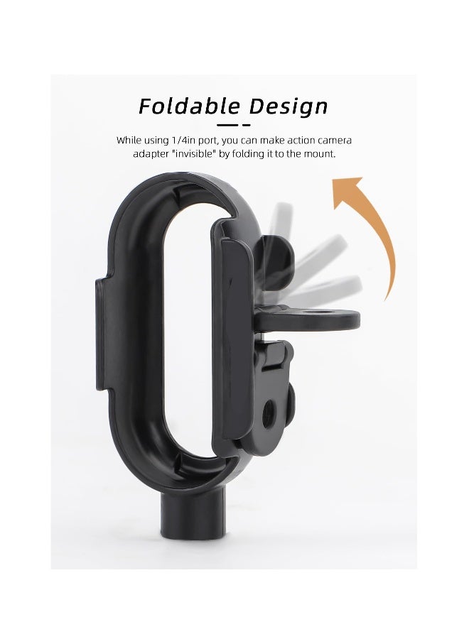 Camera Mount Adapter Protective Housing Frame, Fit for Insta360 Go 3 Bezel, Thumb Camera Adapter, Shock Absorbing Housing Cage Expansion Quick Release Accessory, Use with Backpack Clamp - Image 4