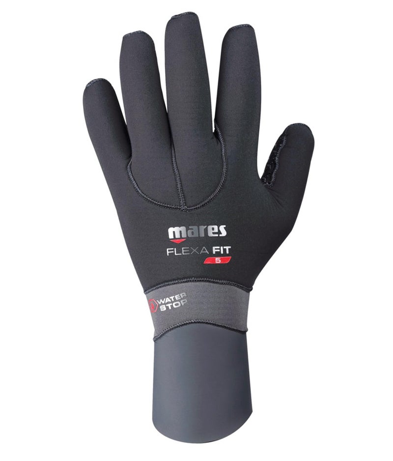 Mares Flexa Fit Ultrastretch 5 mm Neoprene Scuba Diving Gloves Cut PreShaped Cuffs with Leather and Glide Large - Image 2