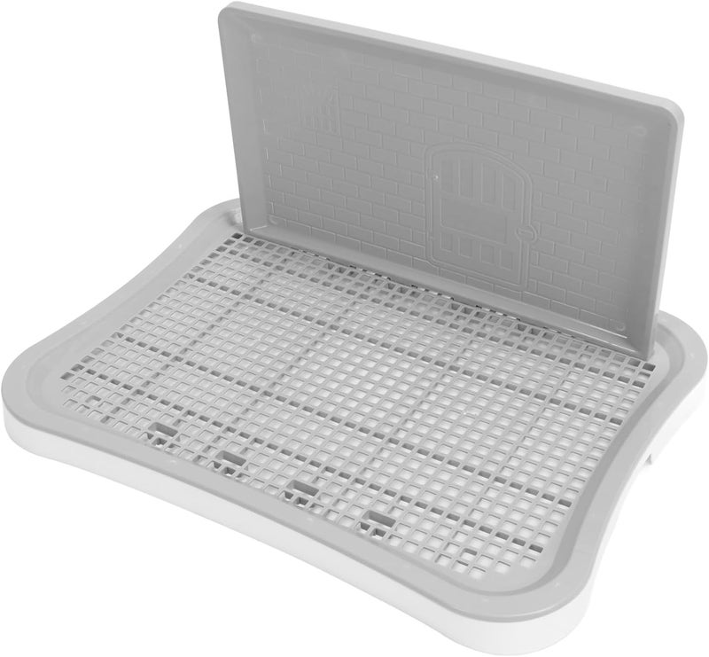 Asixxsix Dog Potty Training, 51x38x6cm Chew Resistant Mesh Pee Pad Holder, Indoor Outdoor Puppy Toilet Tray with Wall Mount System for Dogs and Puppies (White) - Image 5