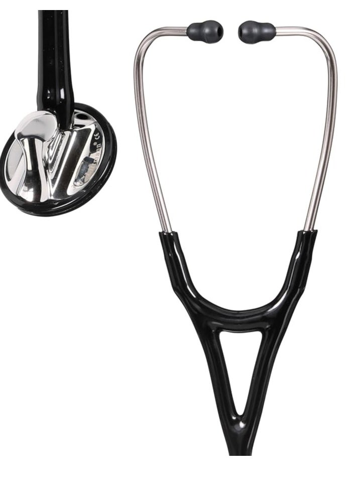 Littmann 3M Littmann Stainless Steel Chestpiece Stethoscope, Master Cardiology, Black Tube, 27in, 2160  - Image 5