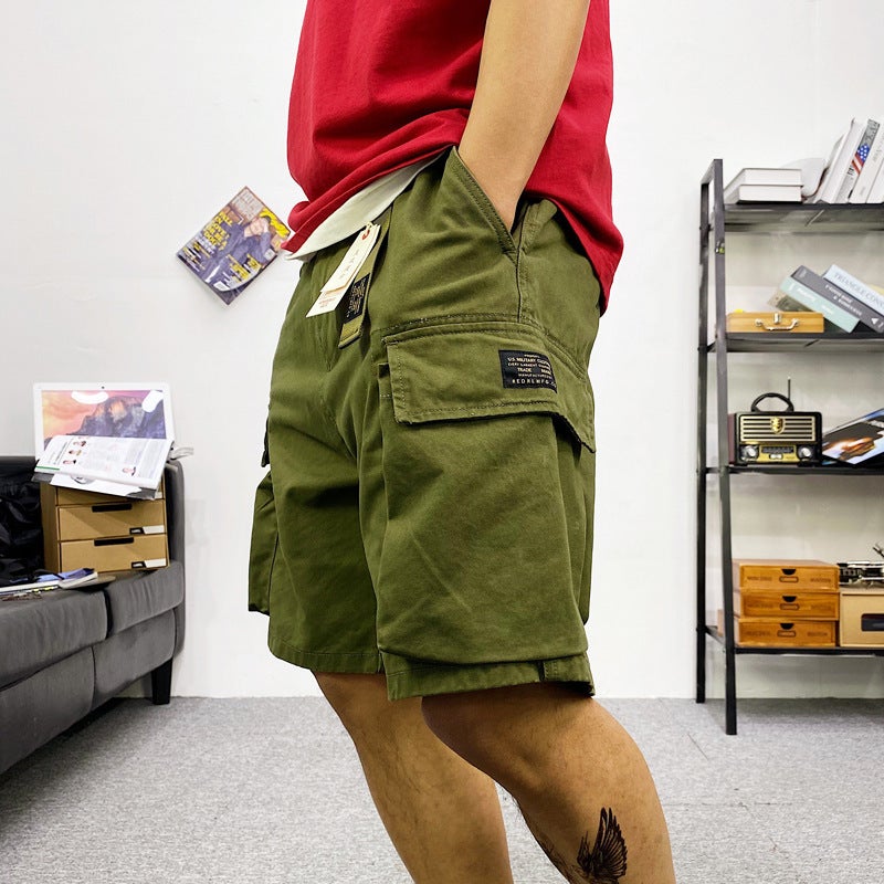 Summer American Style Multi-Pocket Camouflage Workwear Shorts Men'S Trendy Brand Ins Yu Wenle Casual Pants Loose Pants - Image 4