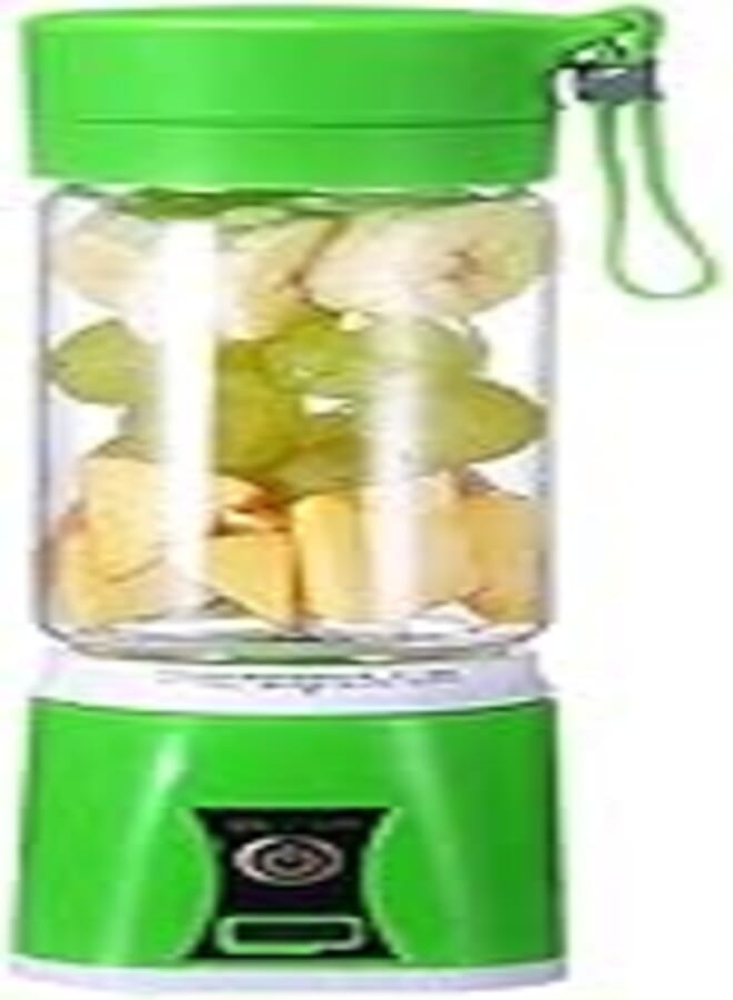 Adult USB 400ML Mini Electric Fruit Vegetable Juicer Handheld Smoothie Maker Blender Juice Cup Green