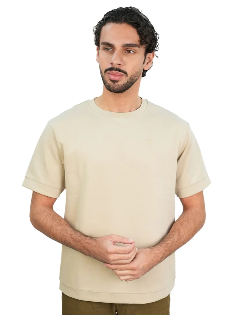 Men’s Relaxed Interlock Crew Neck Tee with Embroidery