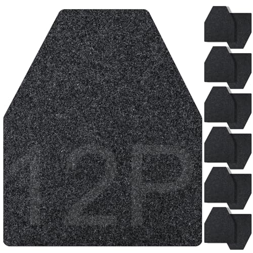 ToLanbbt 12PCS Urinal Mats for Men Bathroom Non-Slip Urinal Floor Mats Water Absorption Urinal Pads for Mens Room Disposable Commercial Toilet Urine Mats for Men’s Bathroom Restroom, Dark Gray - Image 1